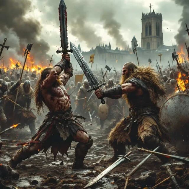 Ragnar vs Rollo – Viking Battle Scene